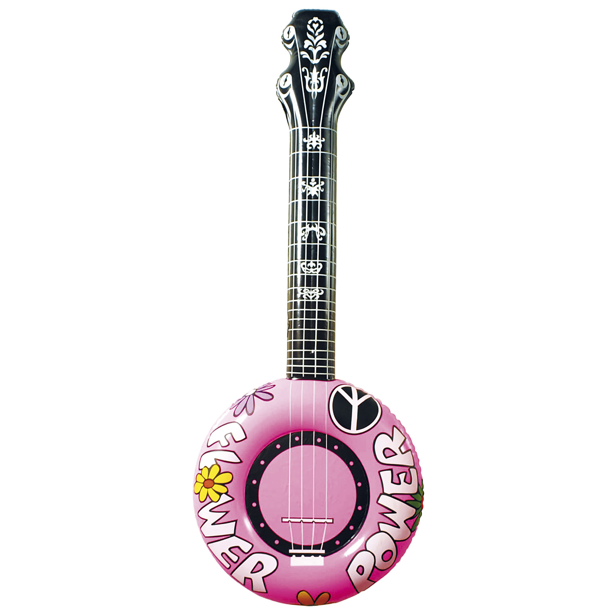 Opblaasbare banjo roze 100cm