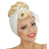 foto 1 Pruik rock pin up girl blond met hoofddoek