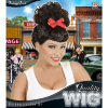 foto 2 Pruik rock pin up girl zwart met rode strik