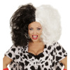 foto 3 Pruik zwart wit demonia volwassen black white