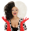 foto 4 Pruik zwart wit demonia volwassen black white