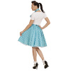 foto 4 Rock en roll rok met nekband lichtblauw 50e jaren
