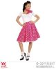 foto 1 Rock en roll rok met nekband roze 50e jaren