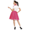 foto 4 Rock en roll rok met nekband roze 50e jaren