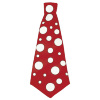 foto 2 Stropdas clown rood met witte stippen