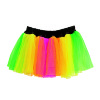 Tutu meerkleurig neon regenboog kleuren disco