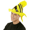 foto 3 Val op met de leukste tropische vissen hoed voor volwassenen in het geel 