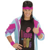 foto 2 Zweetband set neon roze disco 80's en 90's
