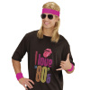 foto 3 Zweetband set neon roze disco 80's en 90's