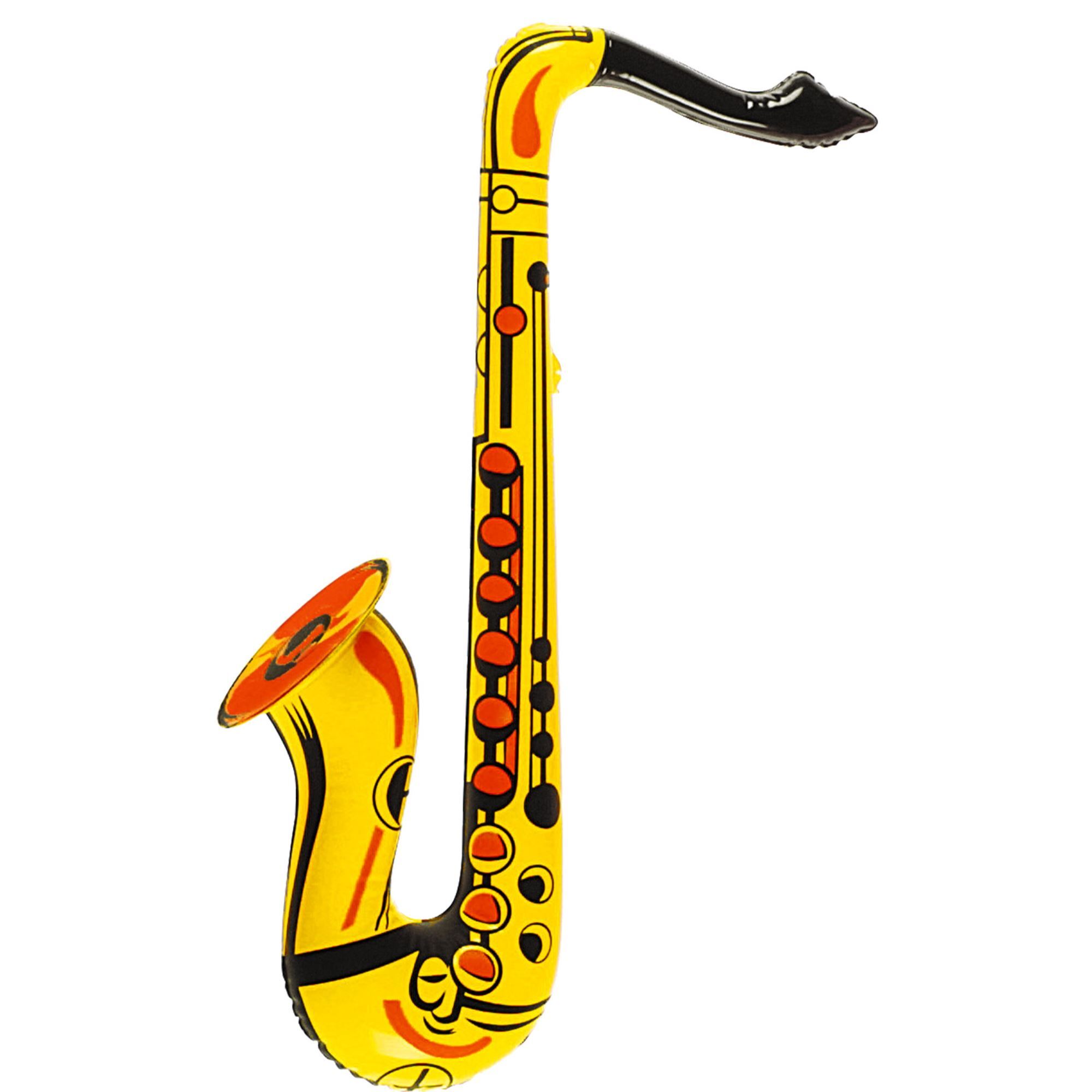 Saxofoon opblaasbaar geel
