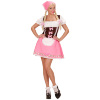 Schitter in beierse stijl met deze betoverende roze oktoberfest jurk
