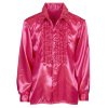 foto 2 Rouche blouse satijn roze
