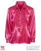 foto 1 Rouche blouse satijn roze