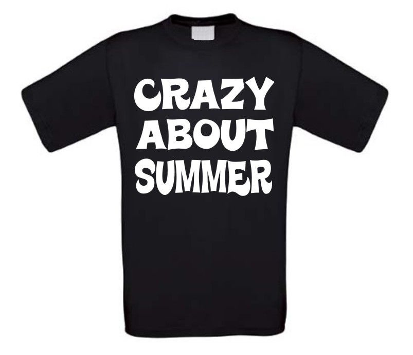 t-shirt korte mouw crazy about summer