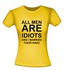 foto 8 All men are idiots and I married their king t-shirt korte mouw