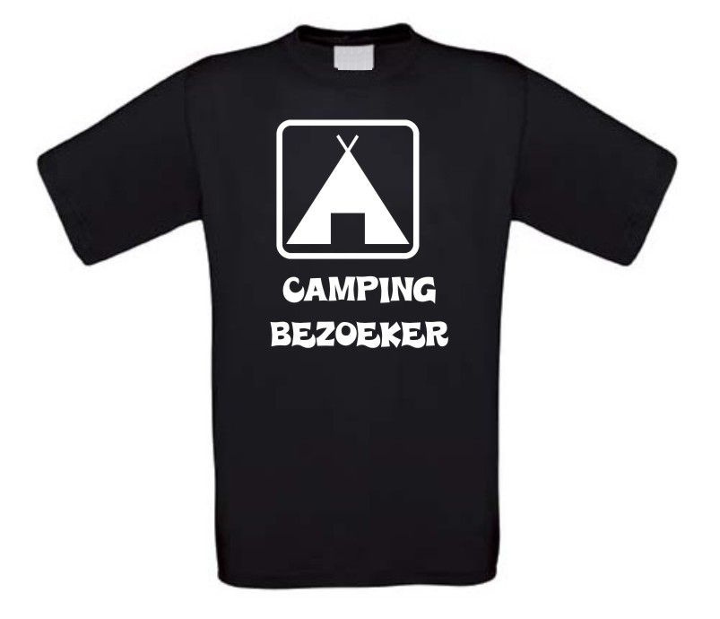camping bezoeker t-shirt korte mouw