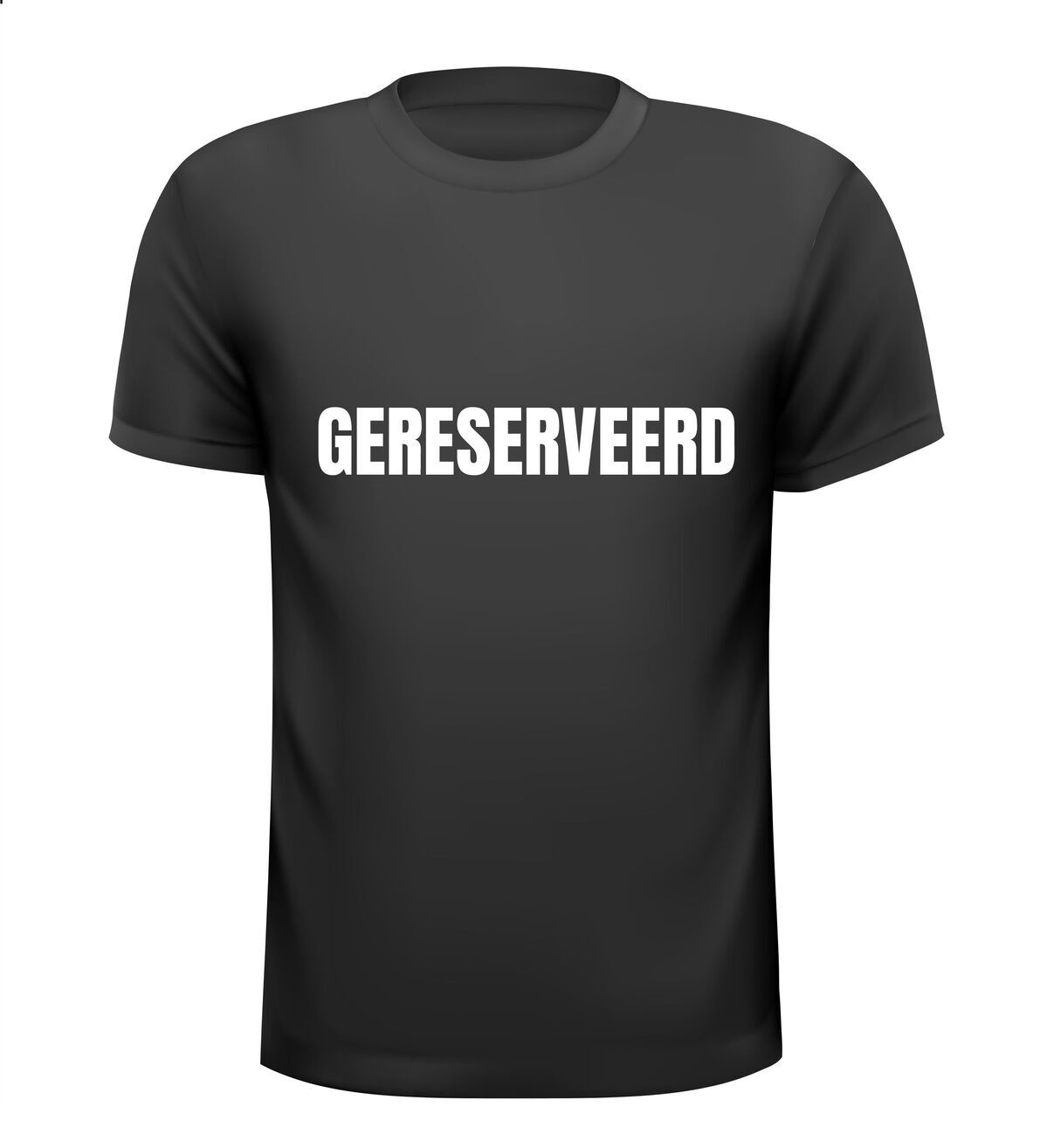 gereserveerd t-shirt korte mouw