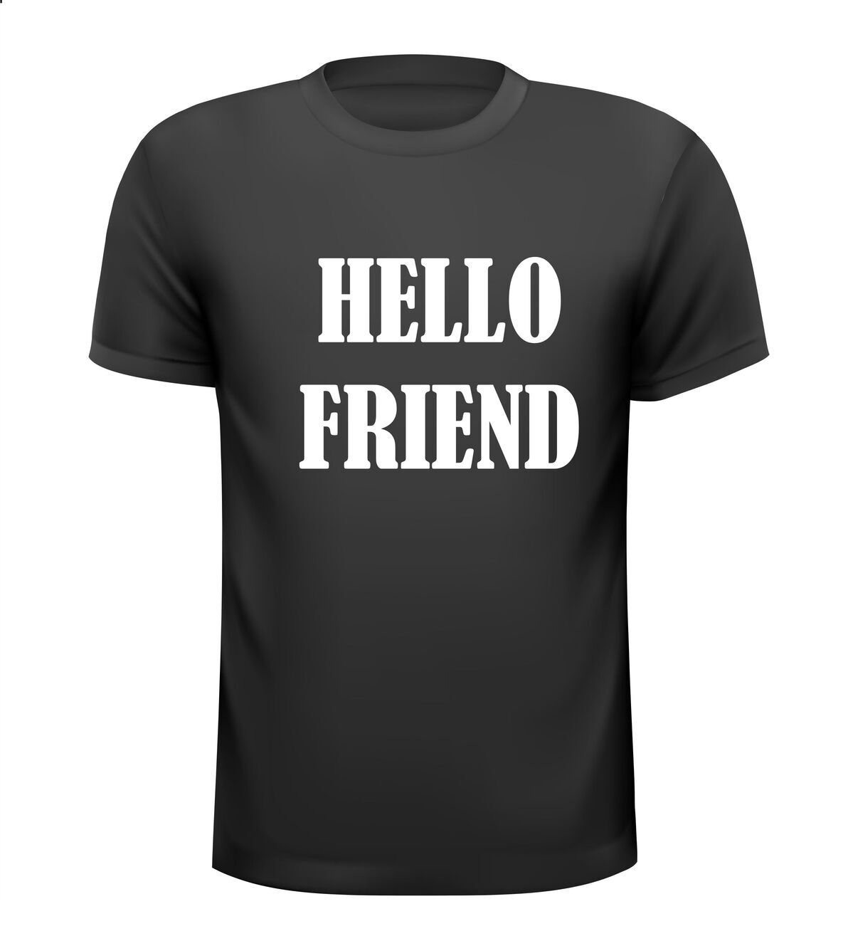 hello friend t-shirt korte mouw