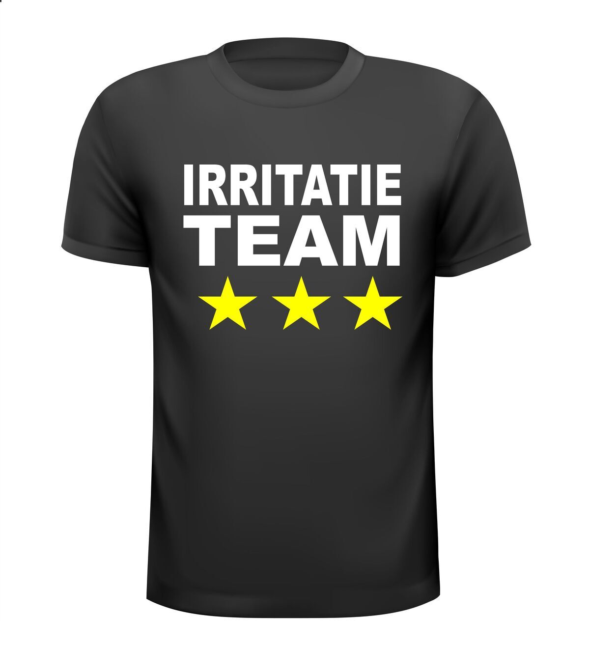 irritatie team t-shirt korte mouw