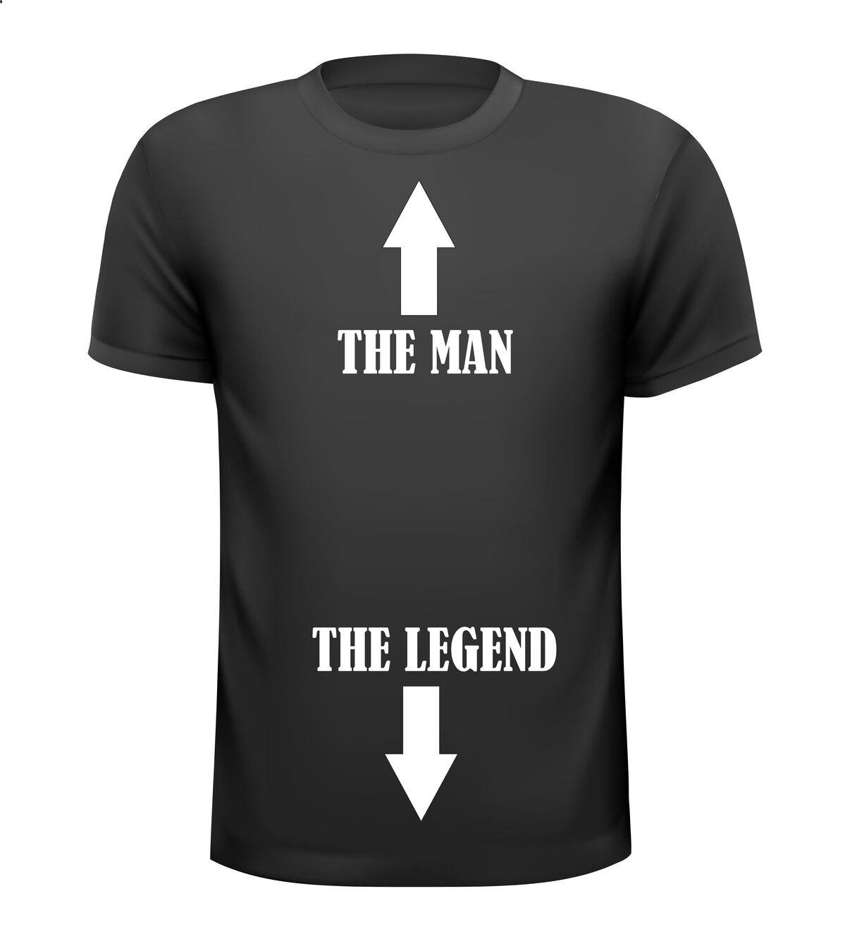 the man the legend t-shirt korte mouw