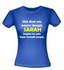 foto 3 Het doet ons enorm deugd Sarah begint nu aan haar tweede jeugd t-shirt korte mouw