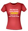 foto 4 Het doet ons enorm deugd Sarah begint nu aan haar tweede jeugd t-shirt korte mouw