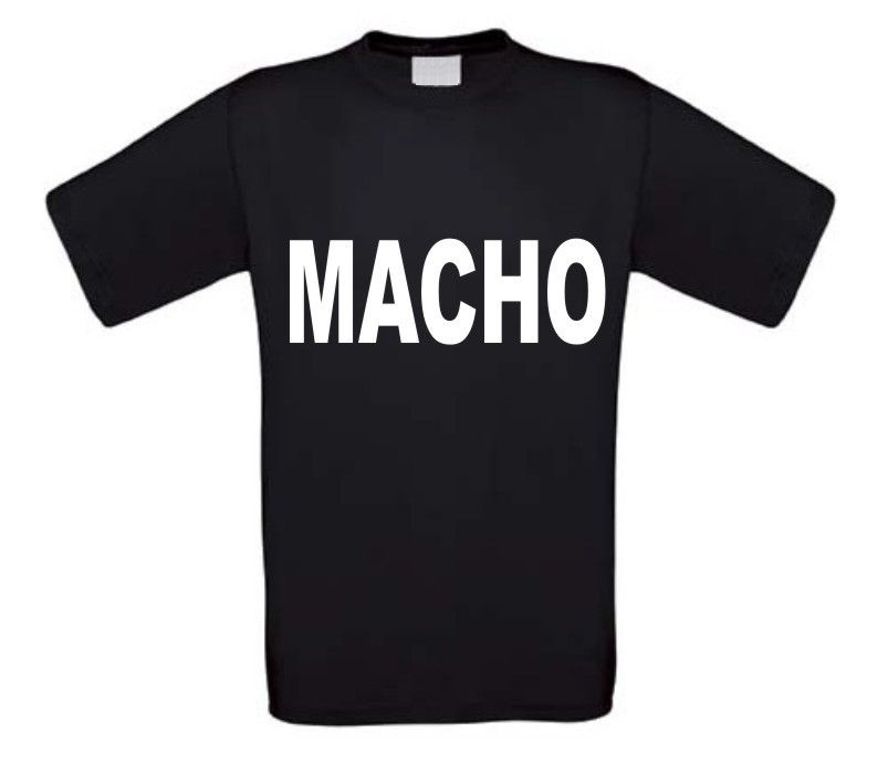 macho t-shirt korte mouw