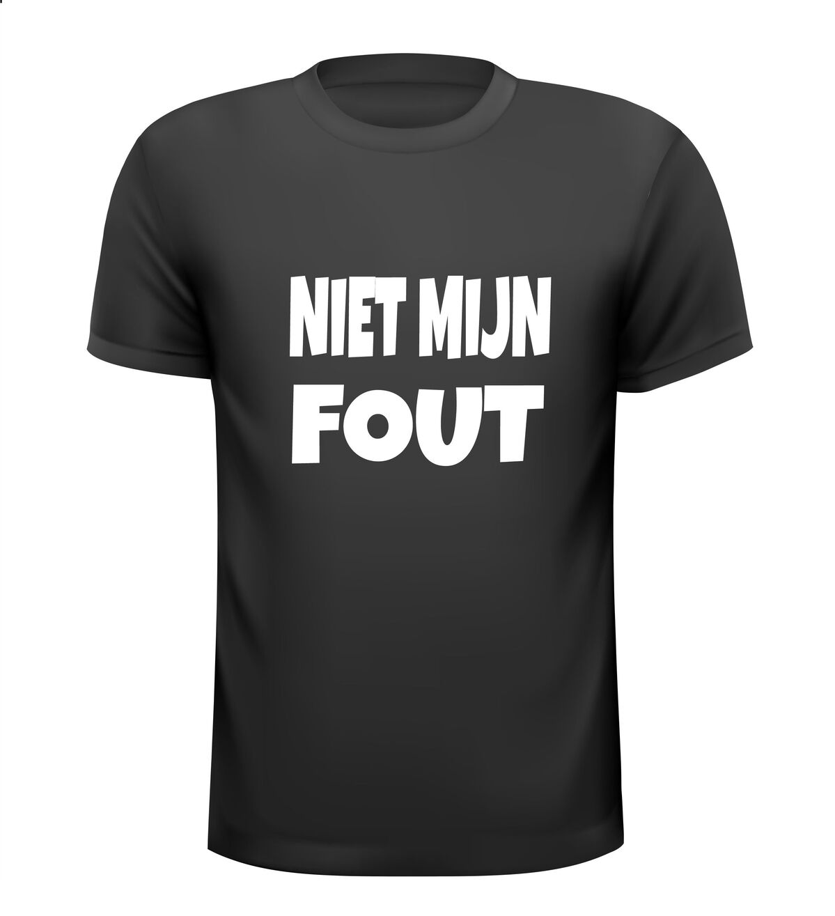 niet mijn fout t-shirt korte mouw