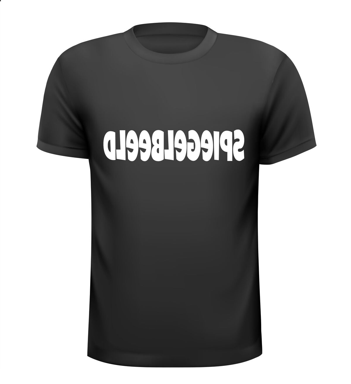spiegelbeeld in spiegelbeeld t-shirt korte mouw