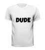 foto 13 t-shirt korte mouw met dude fun grappig