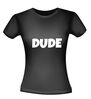 foto 2 t-shirt korte mouw met dude fun grappig