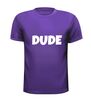foto 3 t-shirt korte mouw met dude fun grappig