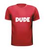 foto 7 t-shirt korte mouw met dude fun grappig