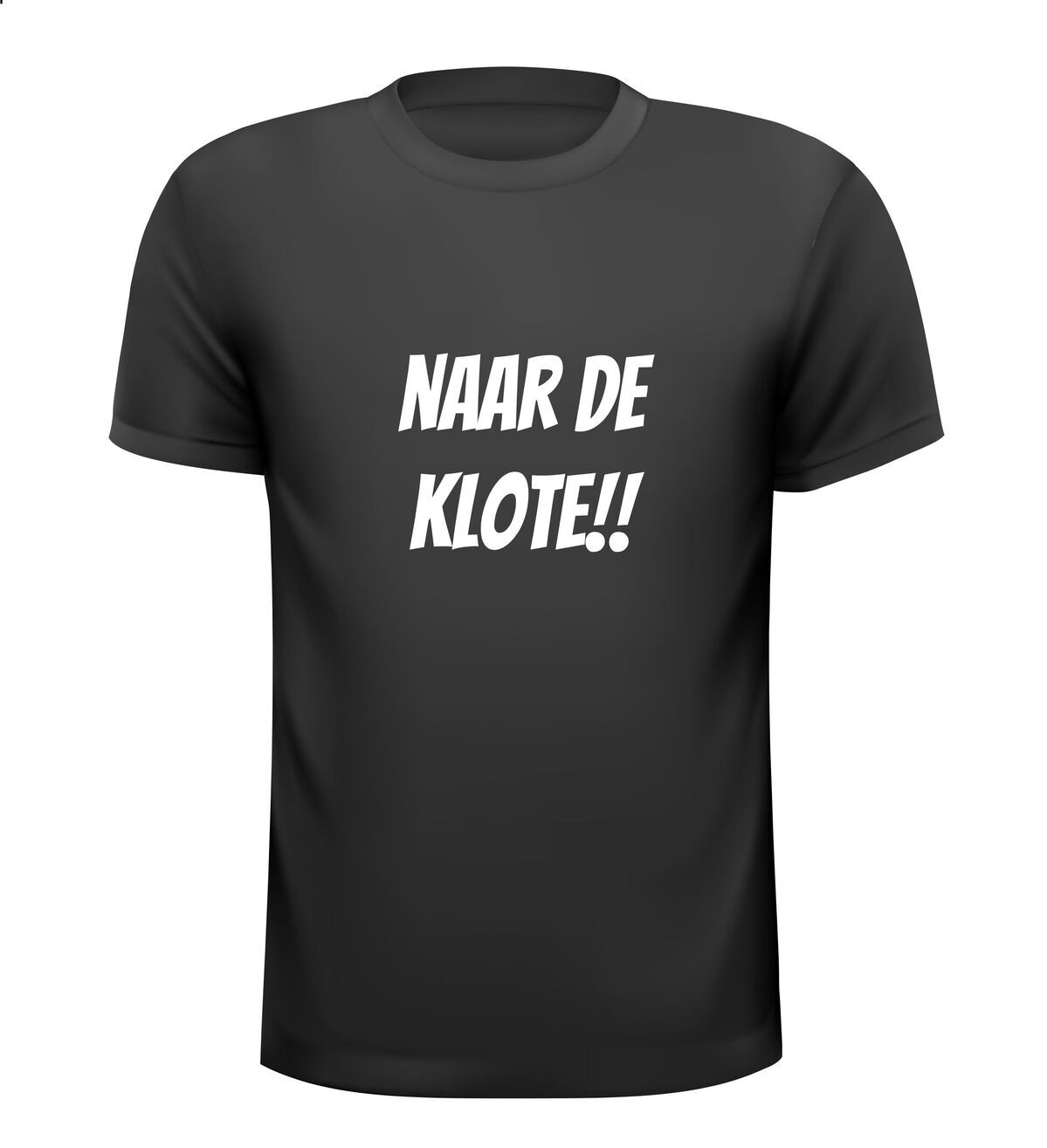 t-shirt korte mouw naar de klote