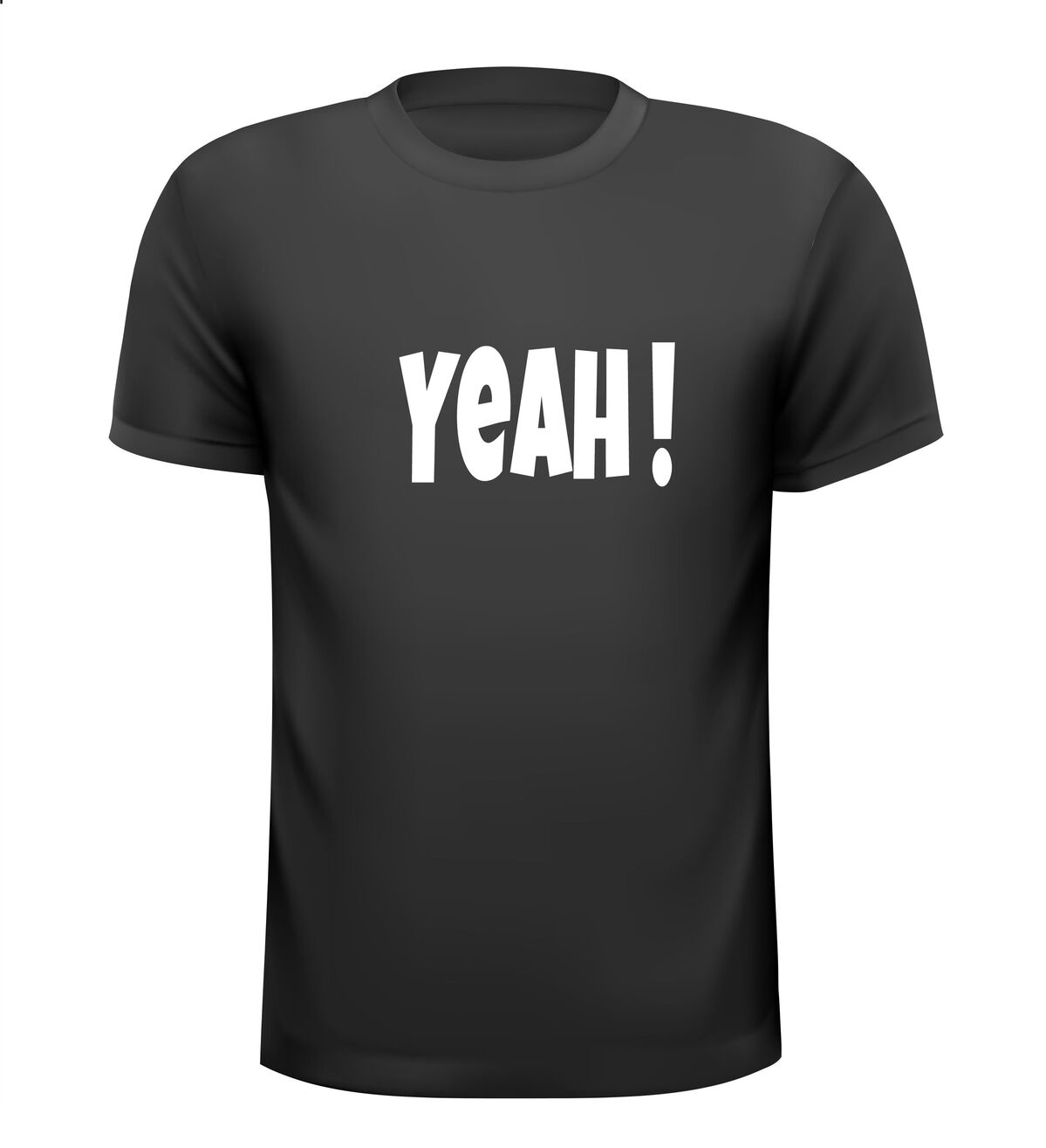 yeah t-shirt korte mouw fun humor