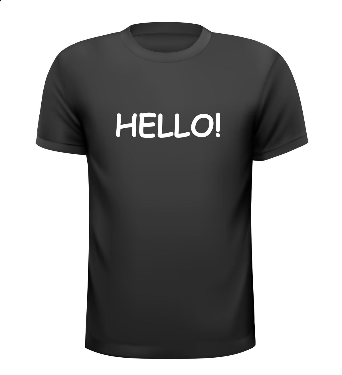 hello t-shirt korte mouw