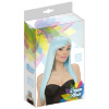 foto 2 Fashion Pruik Azuur blauw lang haar
