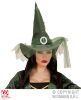 foto 2 heks heksen hoed met tule groen volwassen