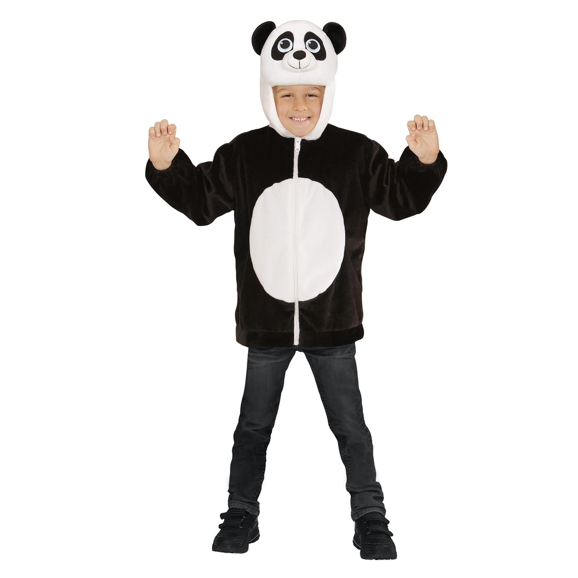 Hoodie kind panda verkleedpak vest