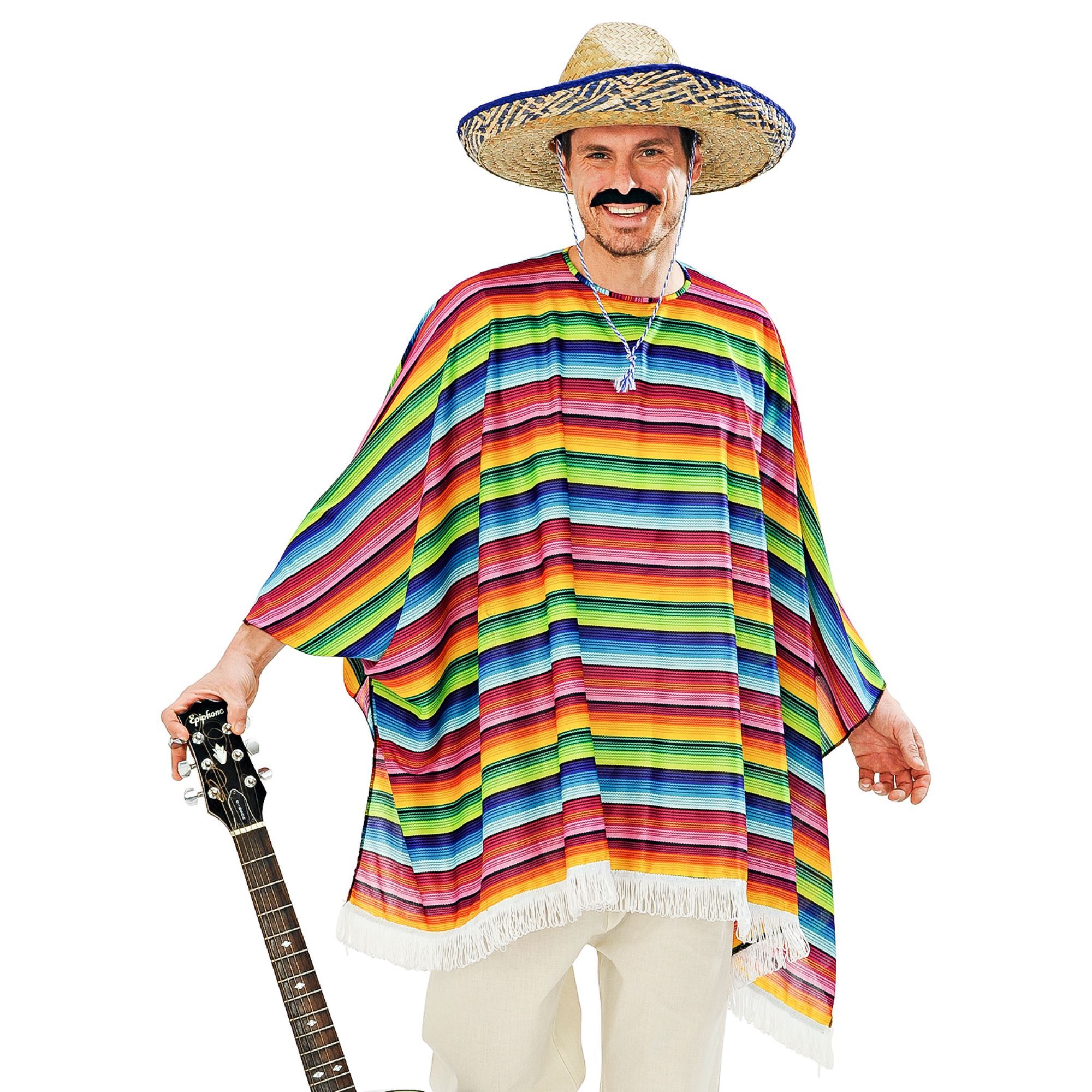 mexicaanse poncho set met sombrero