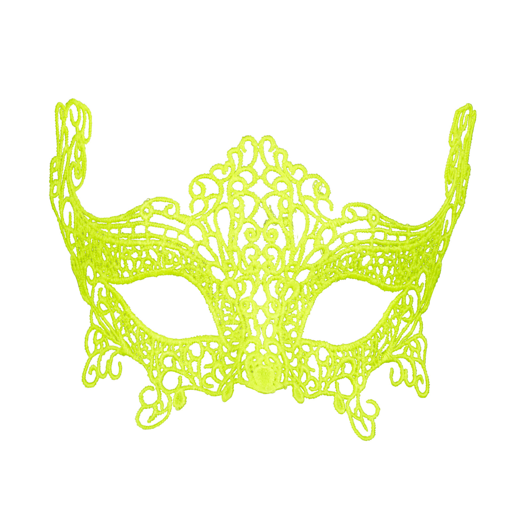 oogmasker kant neon geel