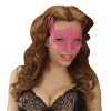 foto 2 oogmasker kant neon rose roze