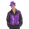 foto 4 Paillettenvest paars heren