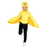 Pluche eend cape verkleedpak 2-4 jaar Pluche eend cape verkleedpak 2-4 jaar
