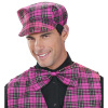 foto 4 tartan hoedje rose met strik