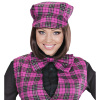 foto 5 tartan hoedje rose met strik
