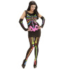 foto 4 verkleedpak neon skelet vrouw sexy
