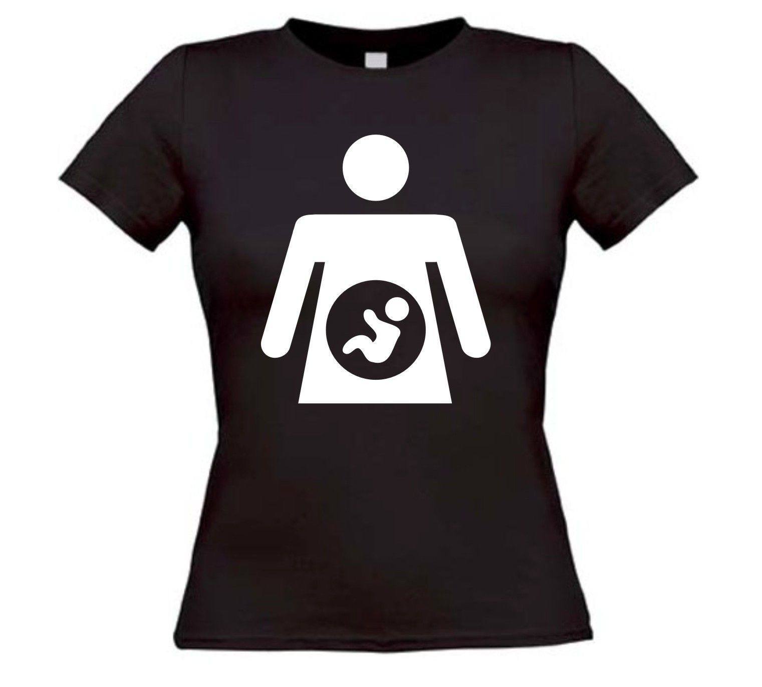 zwanger vrouw baby in de buik t-shirt gezinsuitbreiding