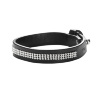 armband zwart leer met nagels biker