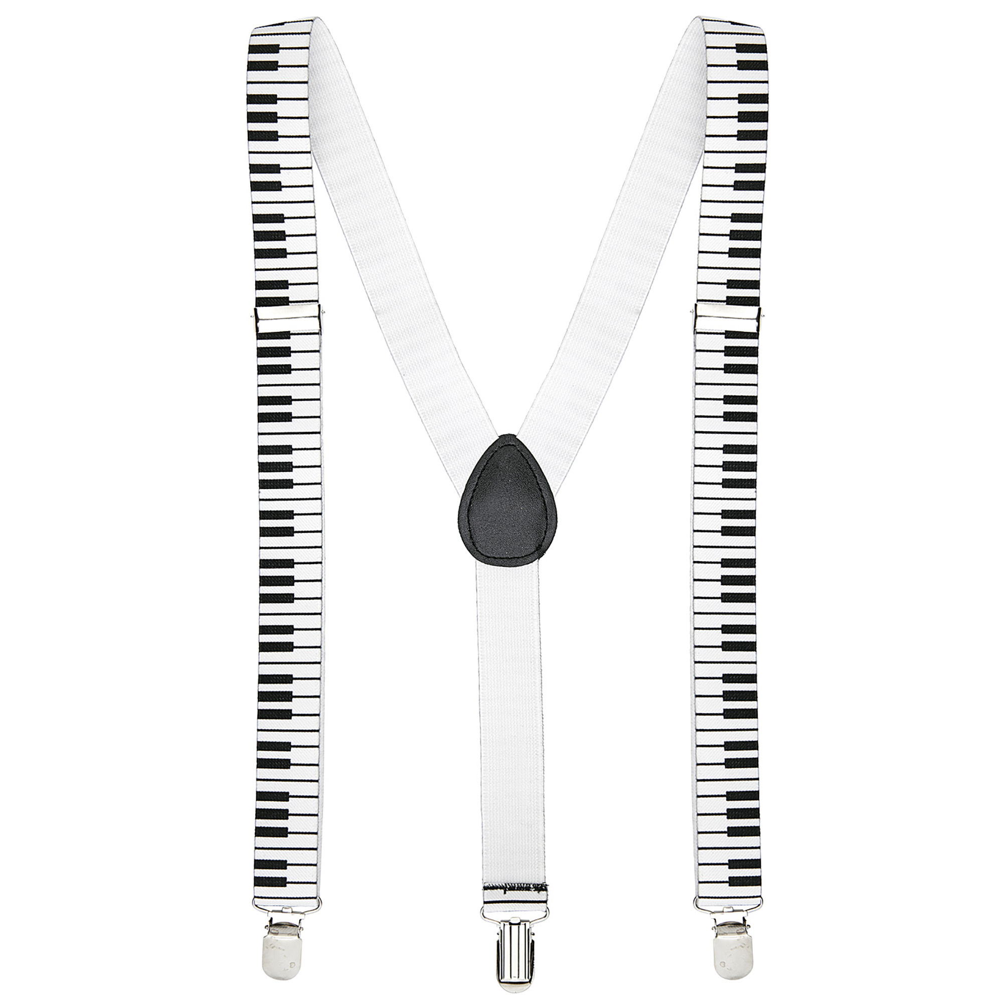 bretels piano wit met zwarte toetsen